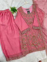 1427 Heavy Pakistani Partywear - Pink