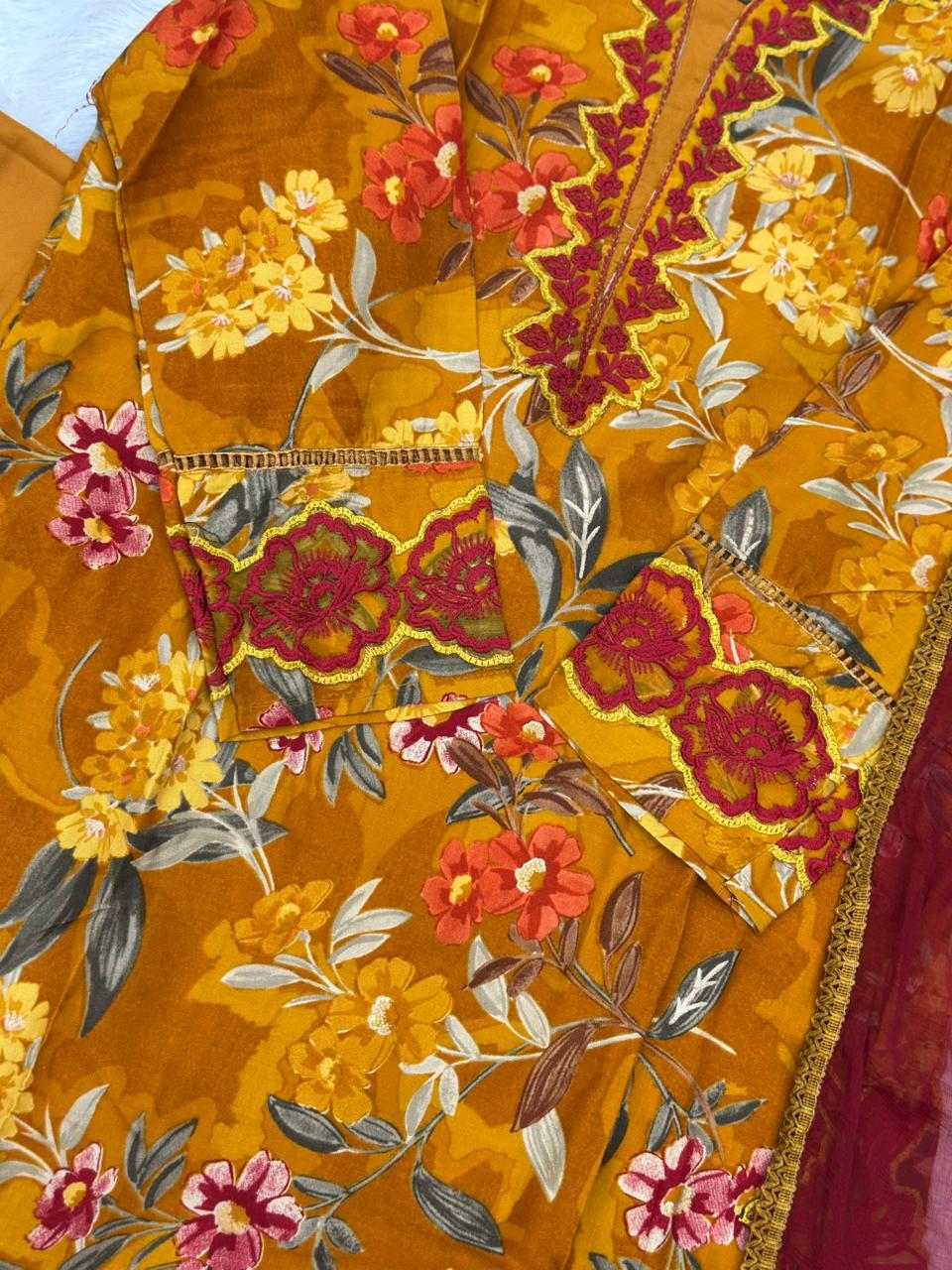 815 Readymade Pakistani Printed Coord-Set