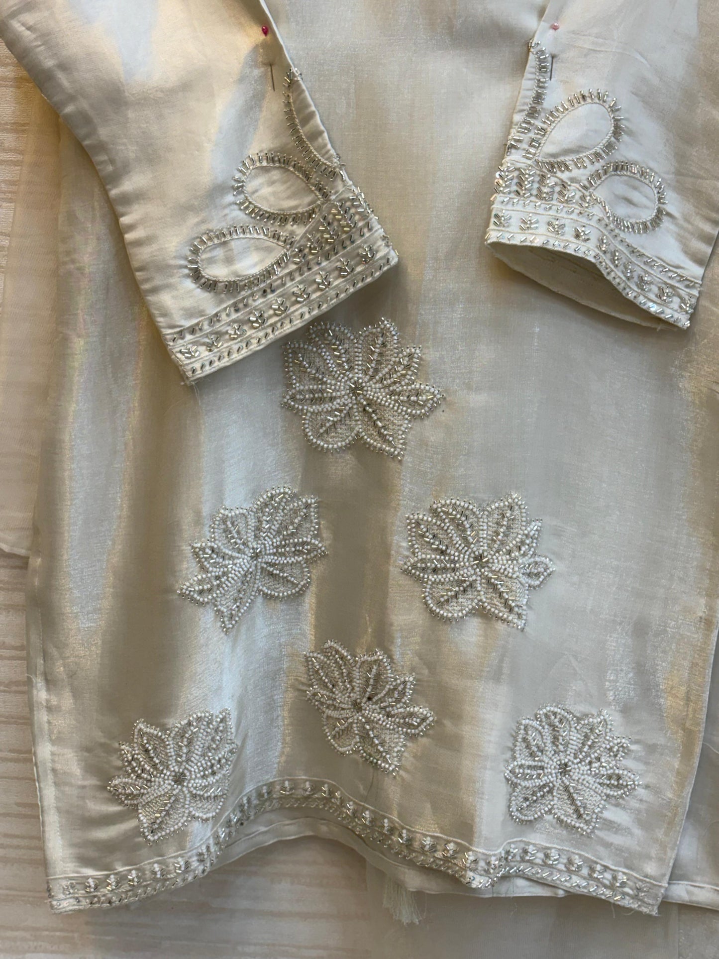 549 Mushq Farshi Salwar - Cream