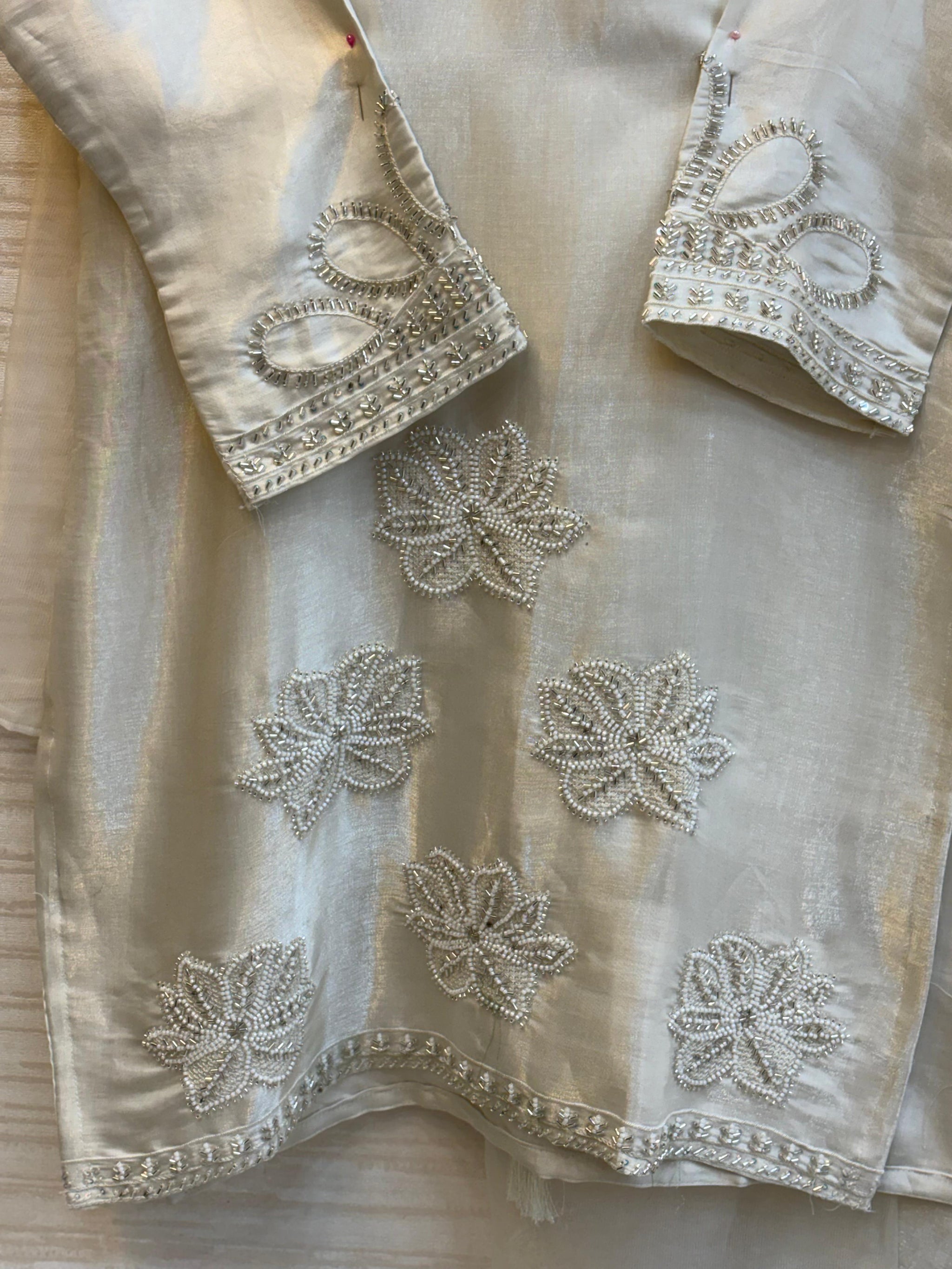 549 Mushq Farshi Salwar - Cream