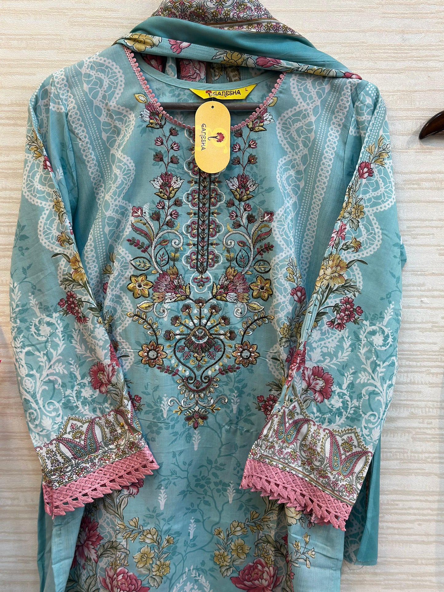 424 Jade Pakistani Embroidery Suit