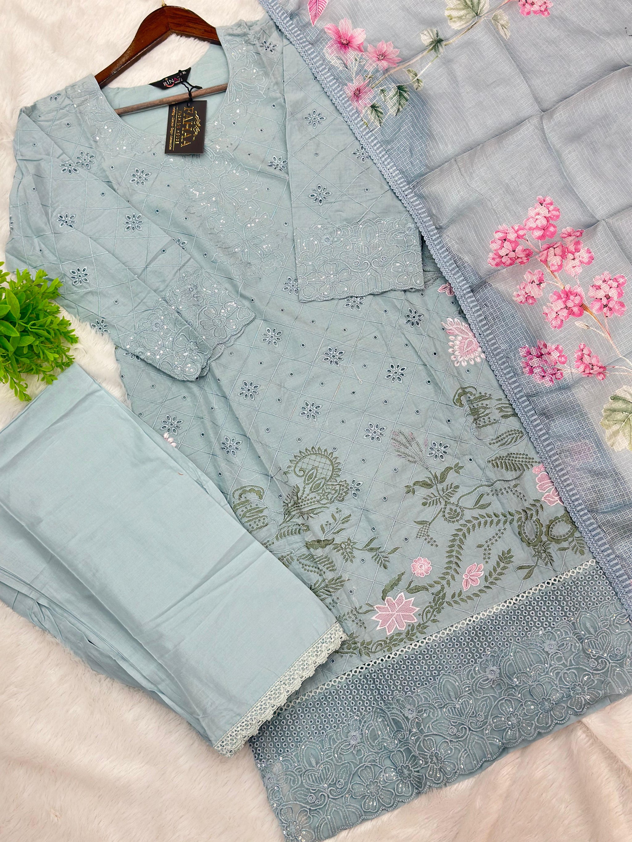 762 Readymade Pakistani Chikankari Suit