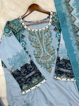 1307 Pakistani Embroidered Suit - Vandana Aarzu