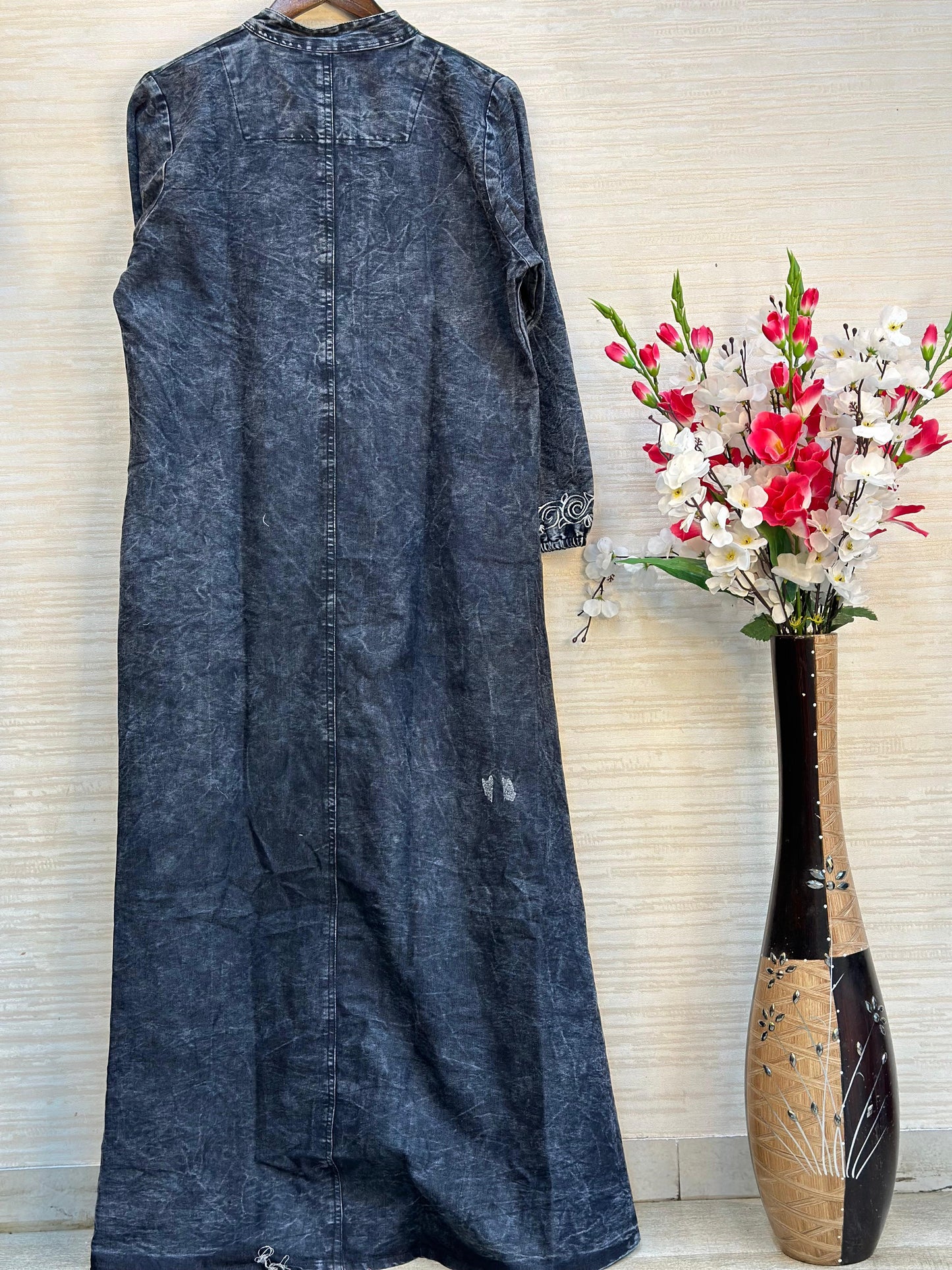 902 Denim Embroidered Coord-Set - Blue