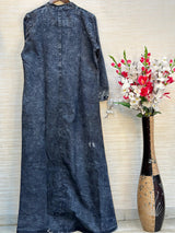 902 Denim Embroidered Coord-Set - Blue