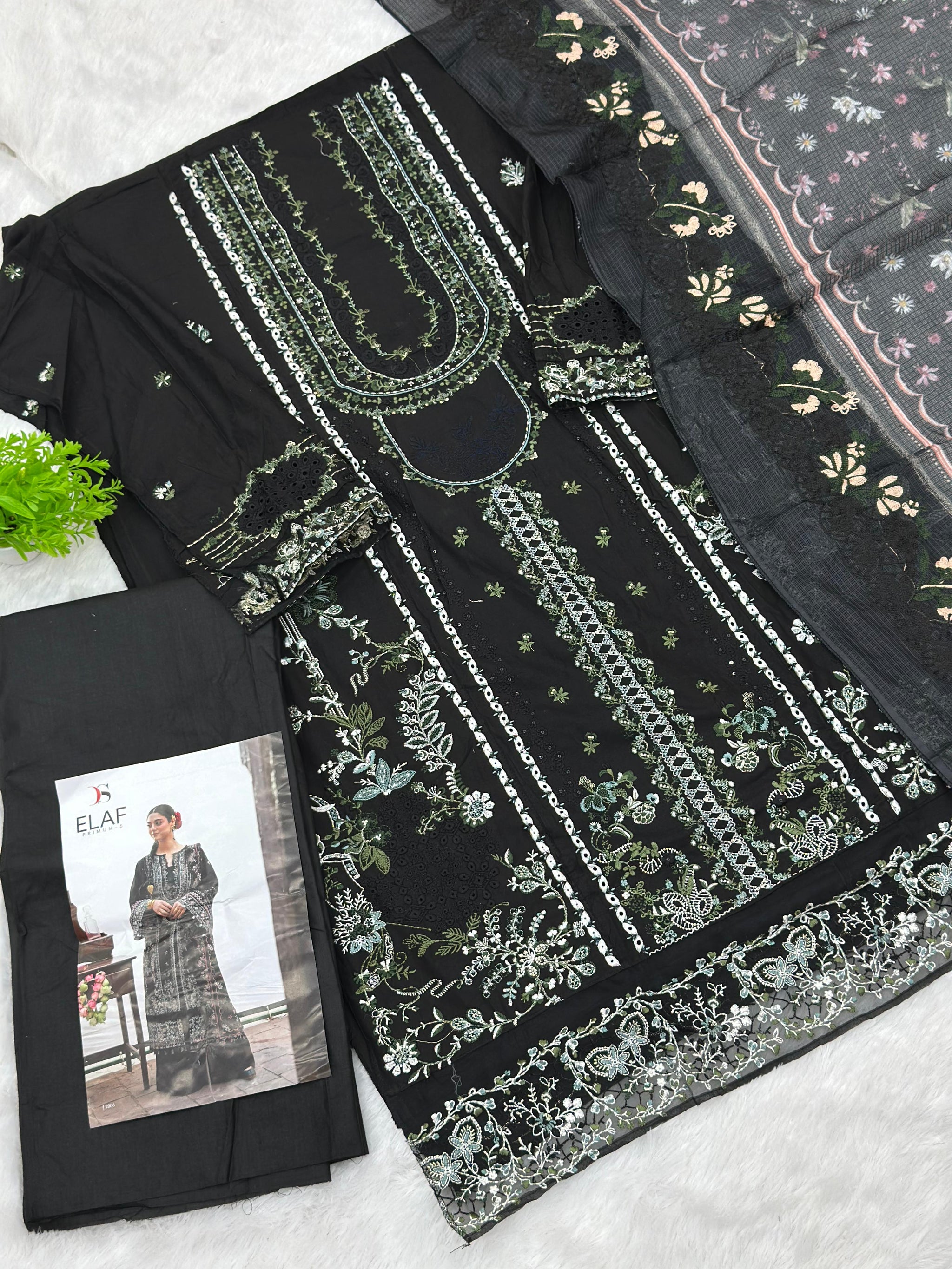846 Elaf Pakistani Unstitched Lawn Suit