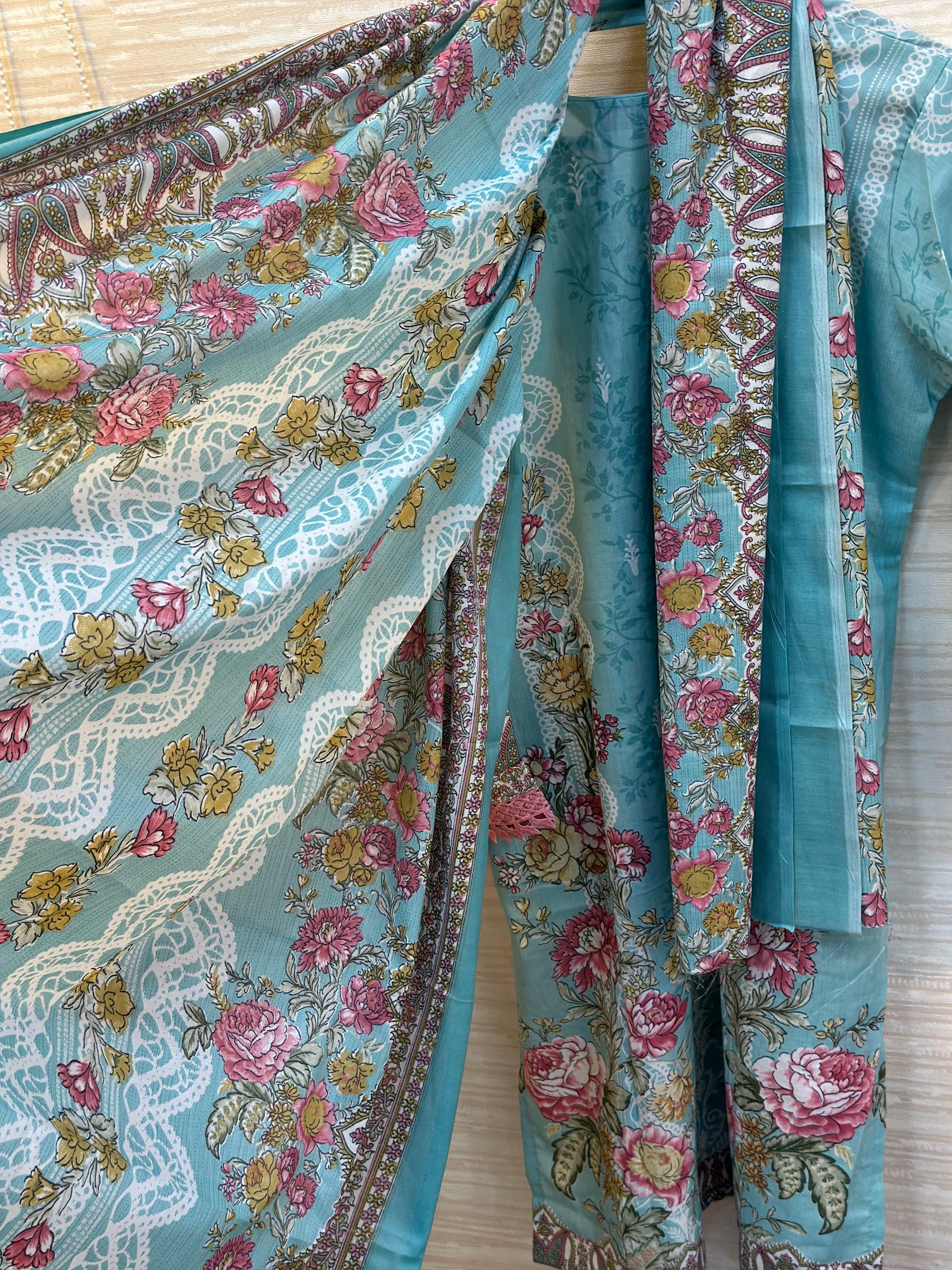 424 Jade Pakistani Embroidery Suit