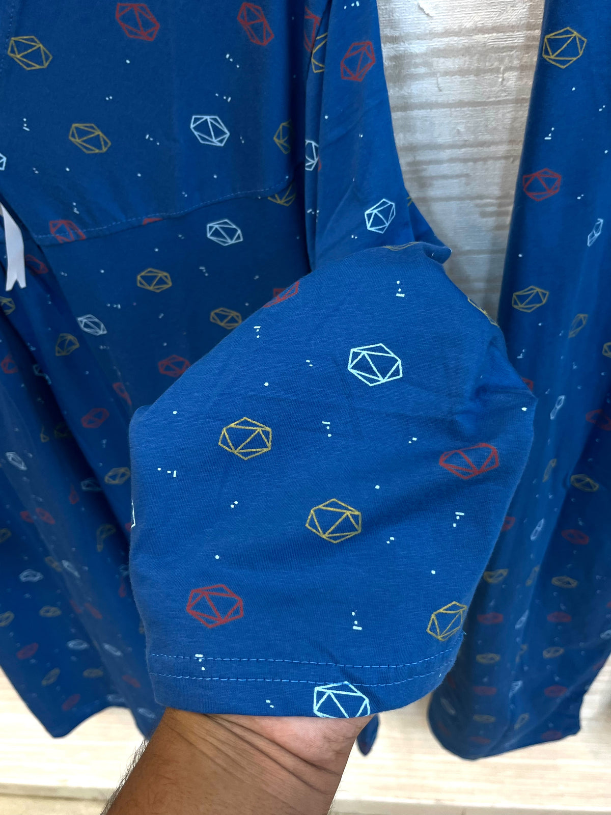 1447 Korean Bow Night Wear - Royal Blue