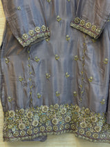 1784 Pakistani Party Wear - Lavender Grey