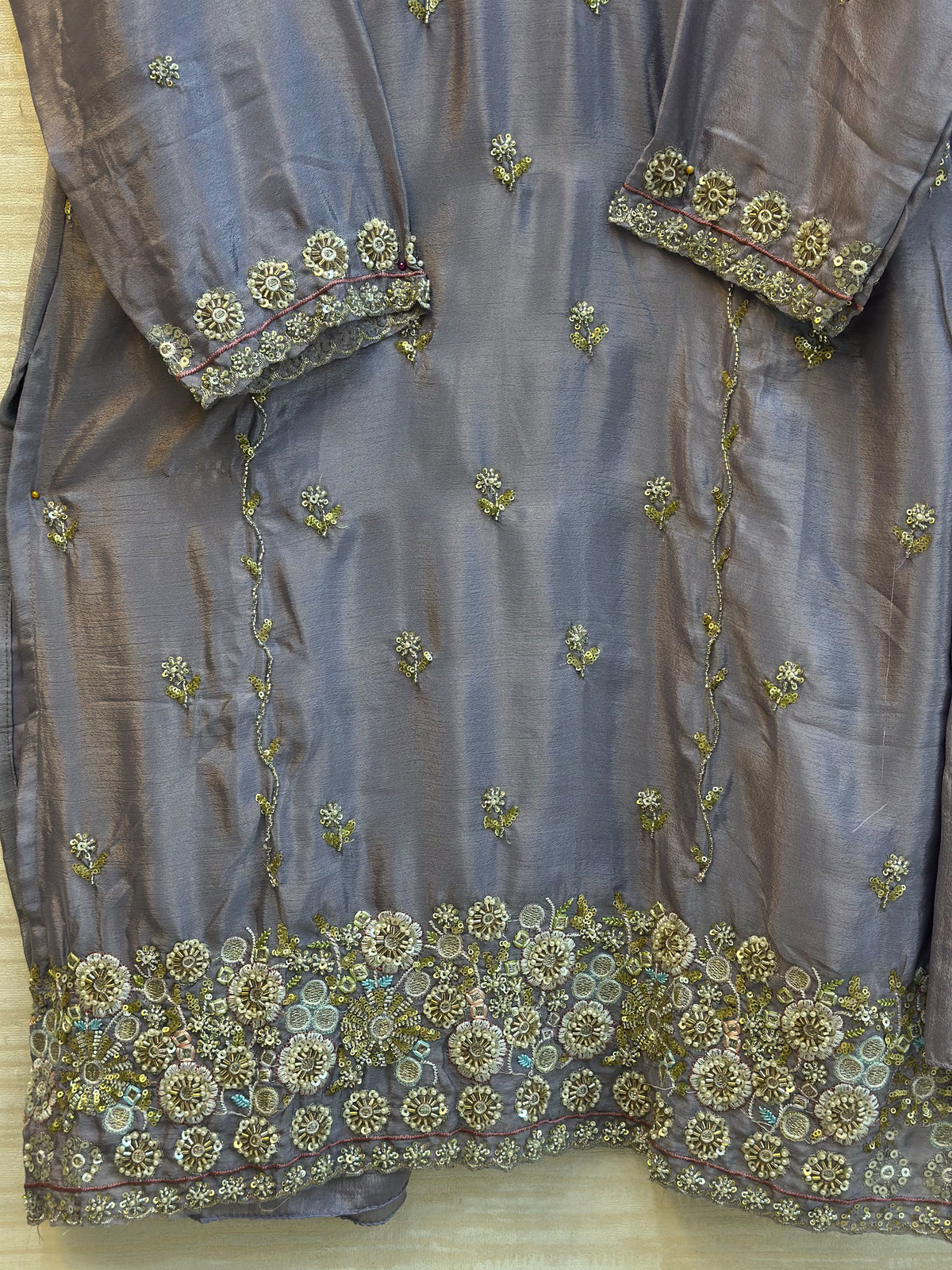 1784 Pakistani Party Wear - Lavender Grey