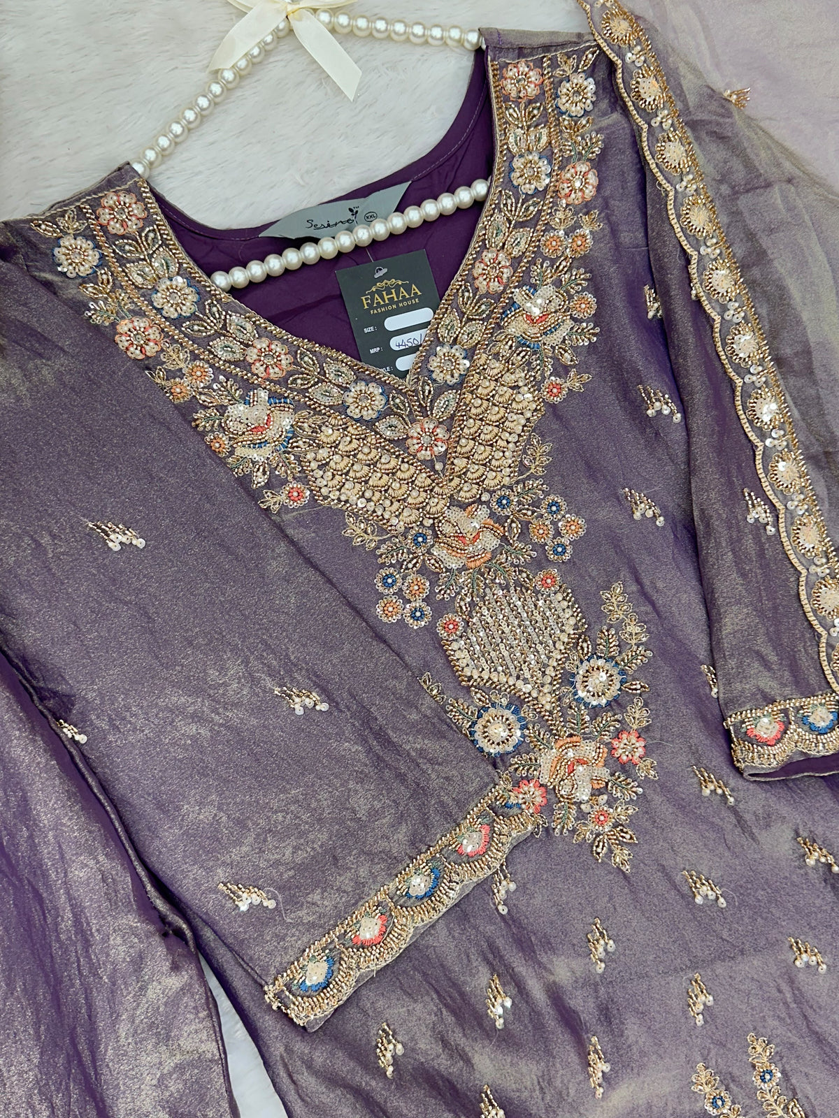 1426 Heavy Pakistani Partywear - Purple