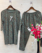 1014 Korean Bow Night Wear - Mocha Brown