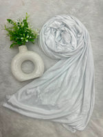 1188 Modest Jersey Hijab - Pearl White