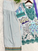721 Pakistani Heavy Lawn Suit