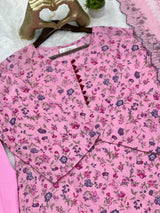 682 Pakistani Lawn Suit - Pink