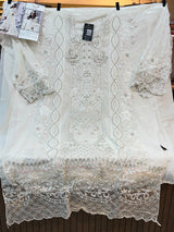 1488 Pakistani Unstitched Party Wear - Cream