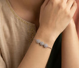 345 The Triple Halo Pave Bracelet