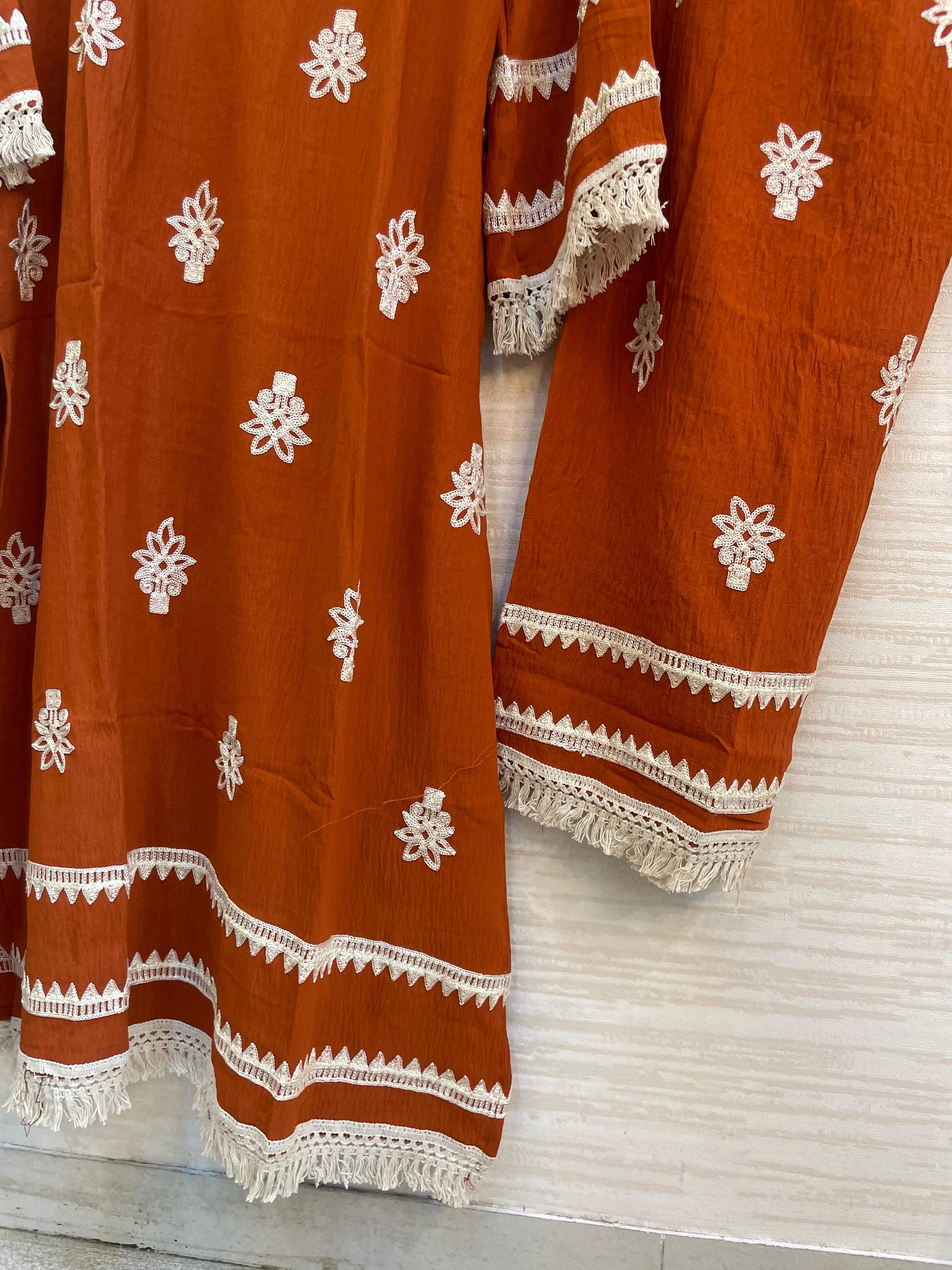 906 Modest Long Coord-Set - Rusty Orange
