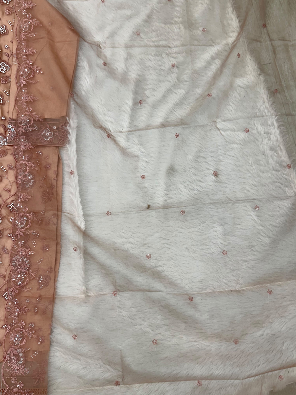 1432 Heavy Pakistani Partywear - Dusty Peach