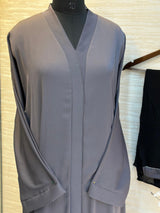 1115 The Premium Abaya - Dusty Steel Gray