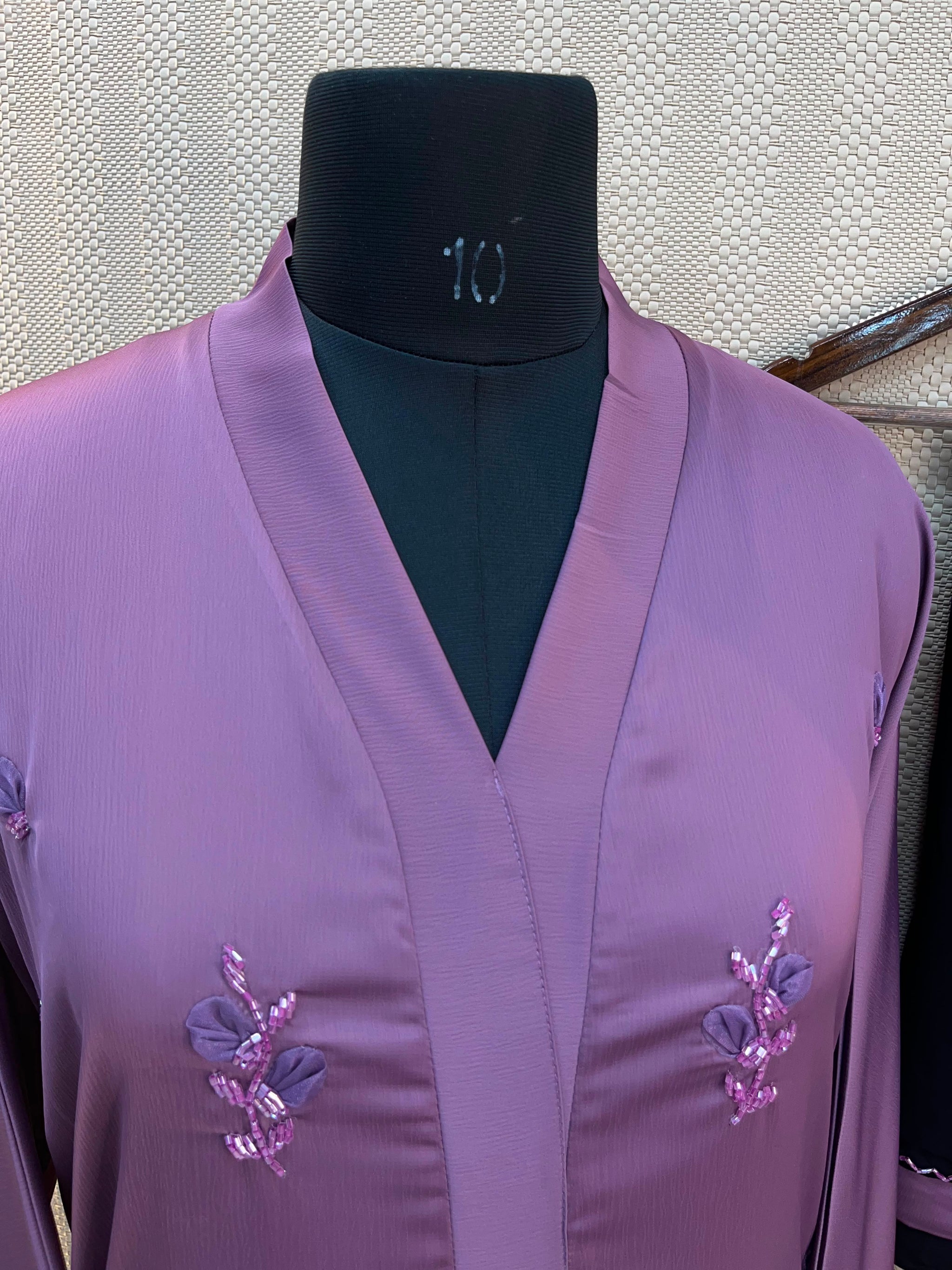 1129 The Premium Abaya -  Purple