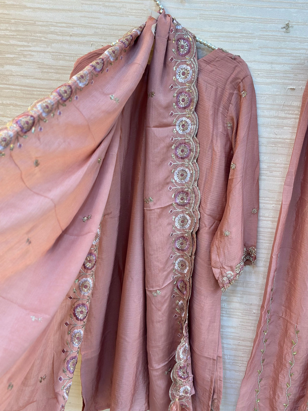 1784 Pakistani Party Wear - Dusty Peach