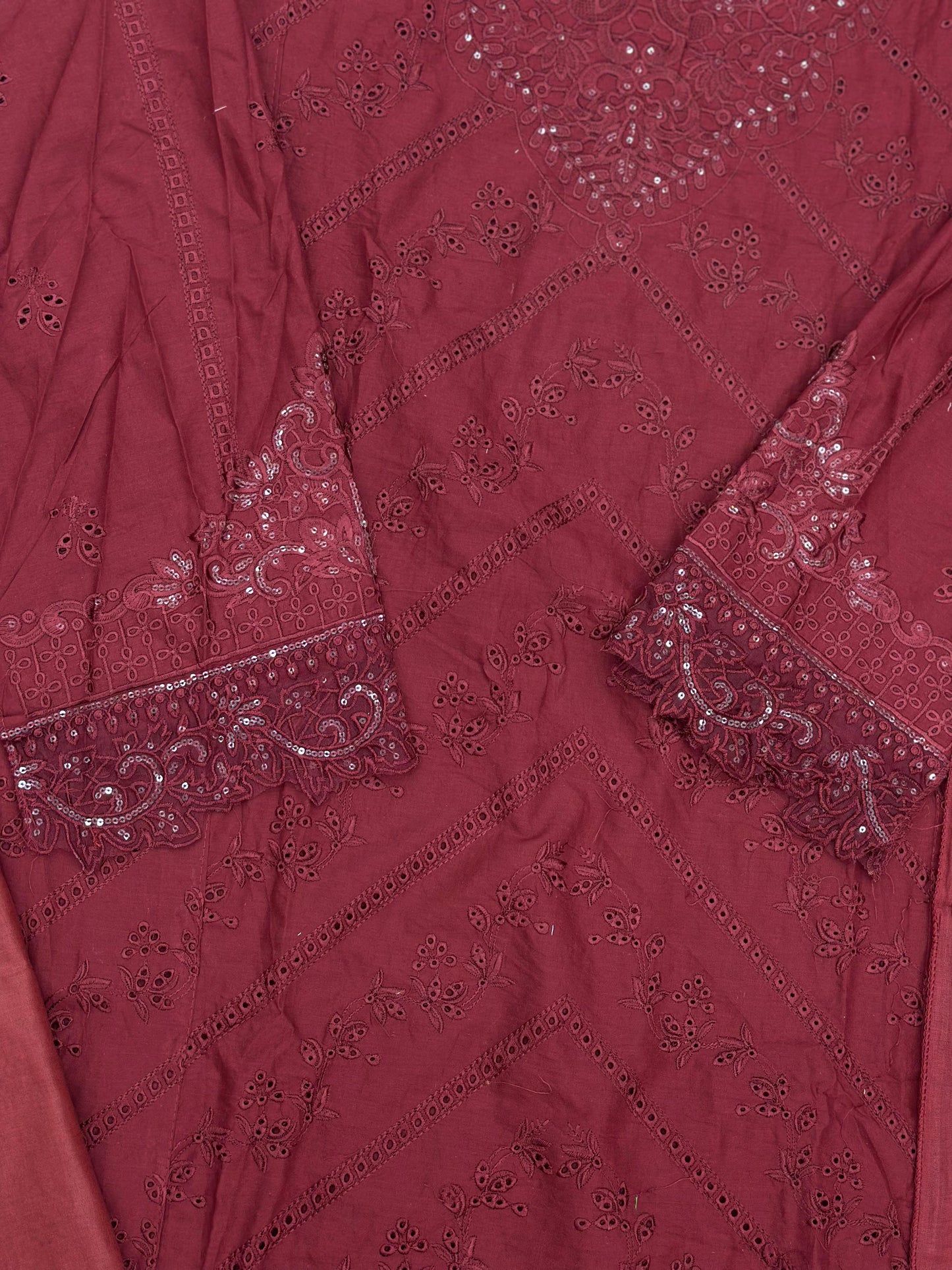 840 Adan Libas Pakistani Unstitched Lawn Suit