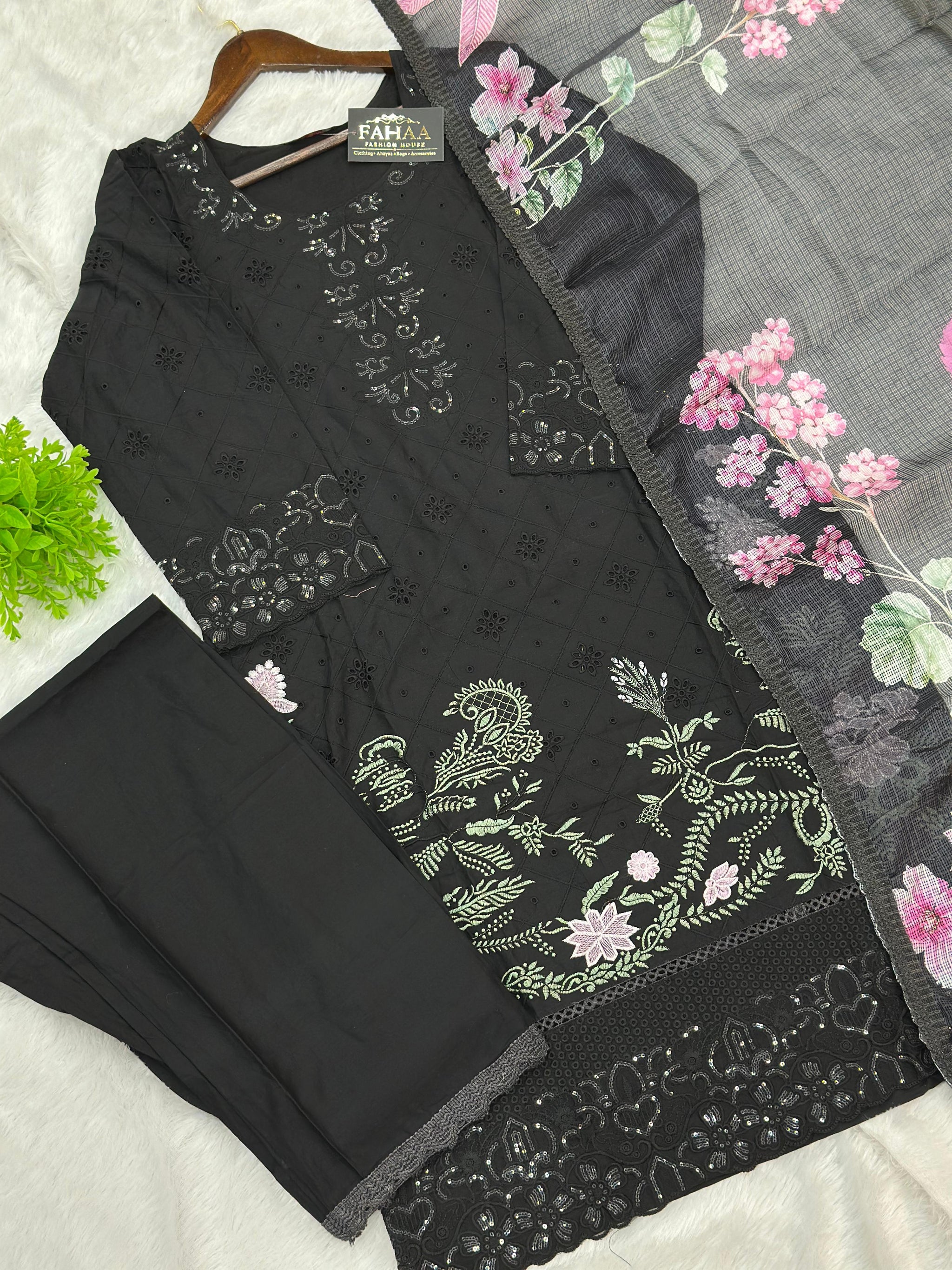 763 Readymade Pakistani Chikankari Suit