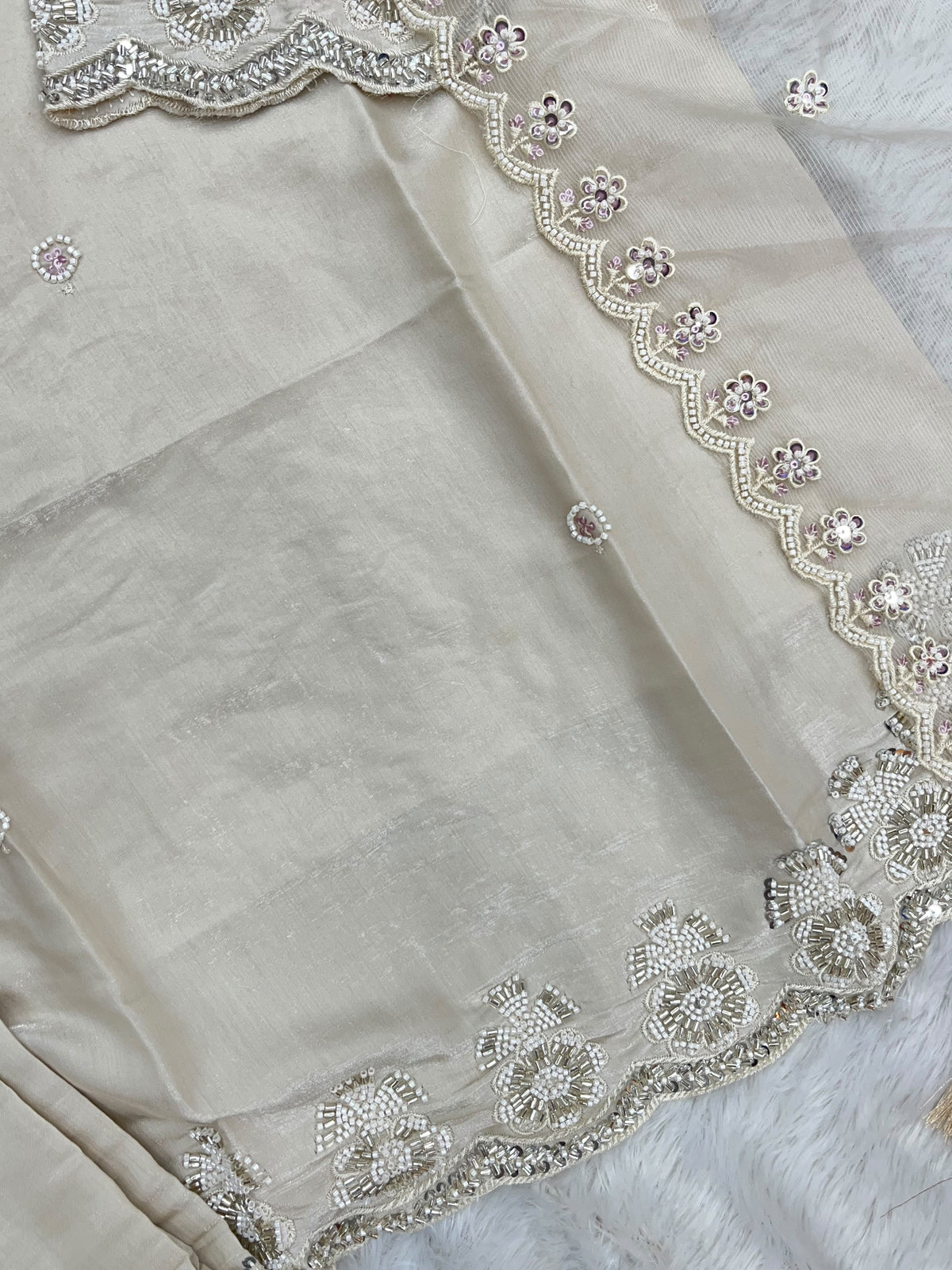 1431 Heavy Pakistani Partywear - Peach
