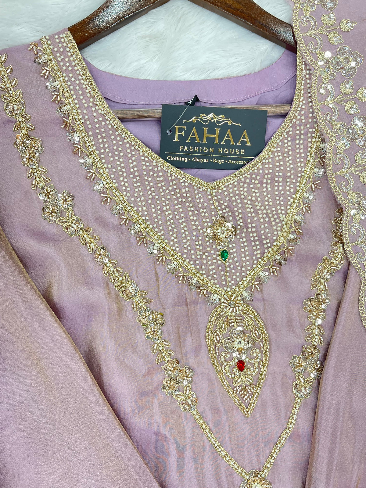 1425 Pakistani Sharara Set - Lilac