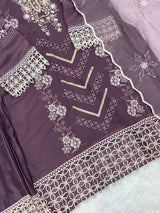 1145 Premium Pakistani Partywear - Dusty Lavender