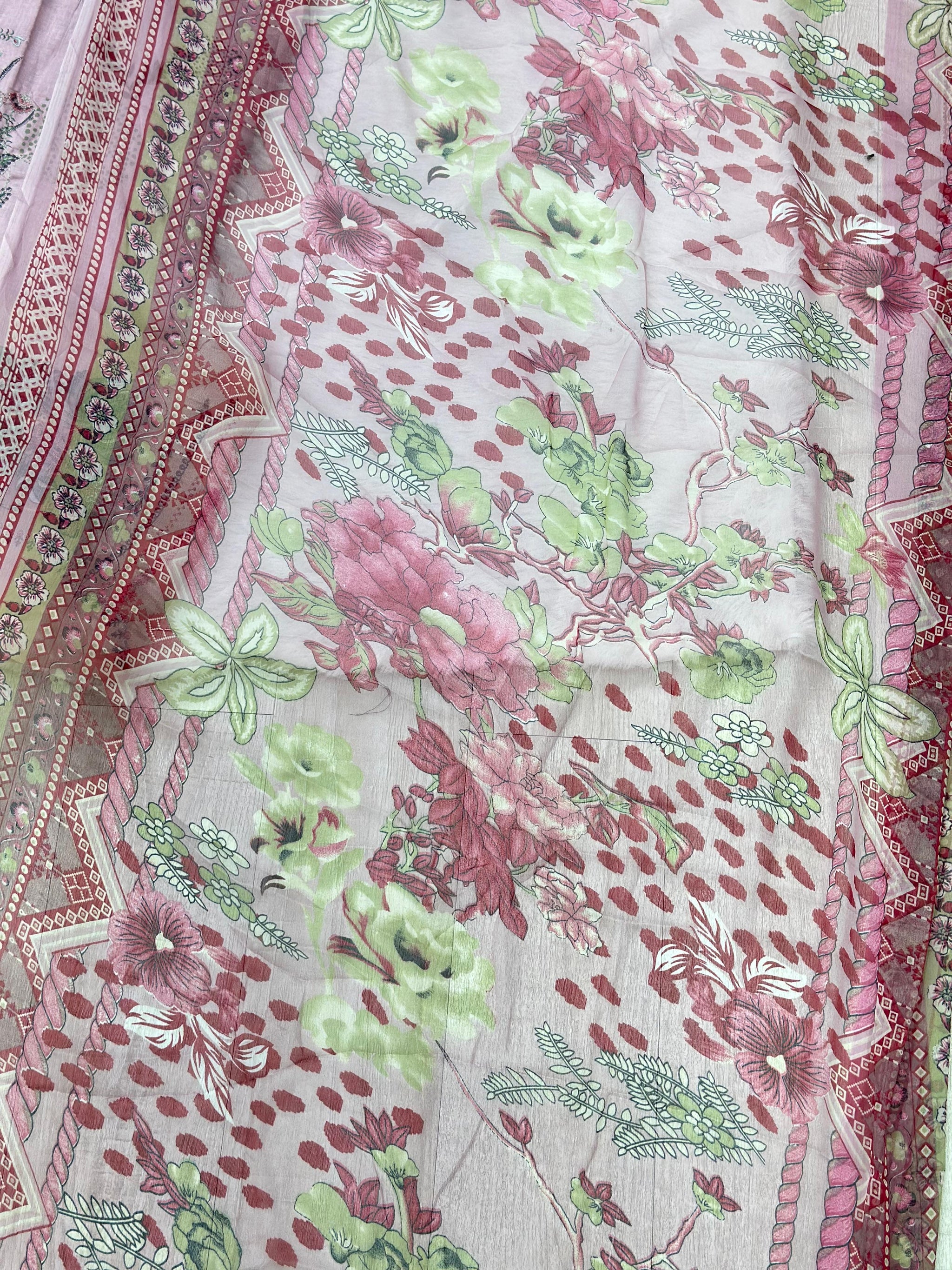 967 Unstitched Pakistani Embroidered Suit