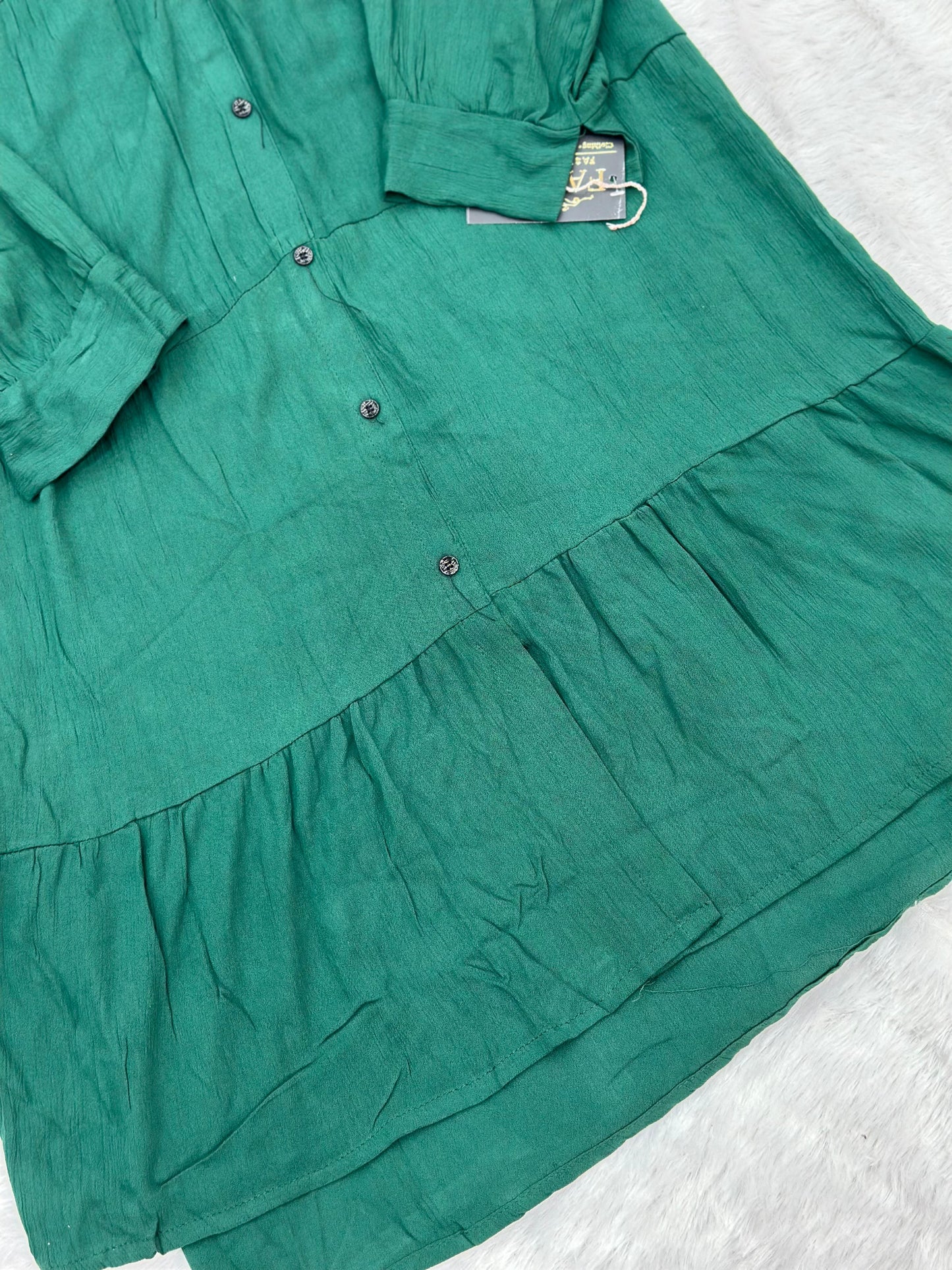 691 Casual Top - Dark Green