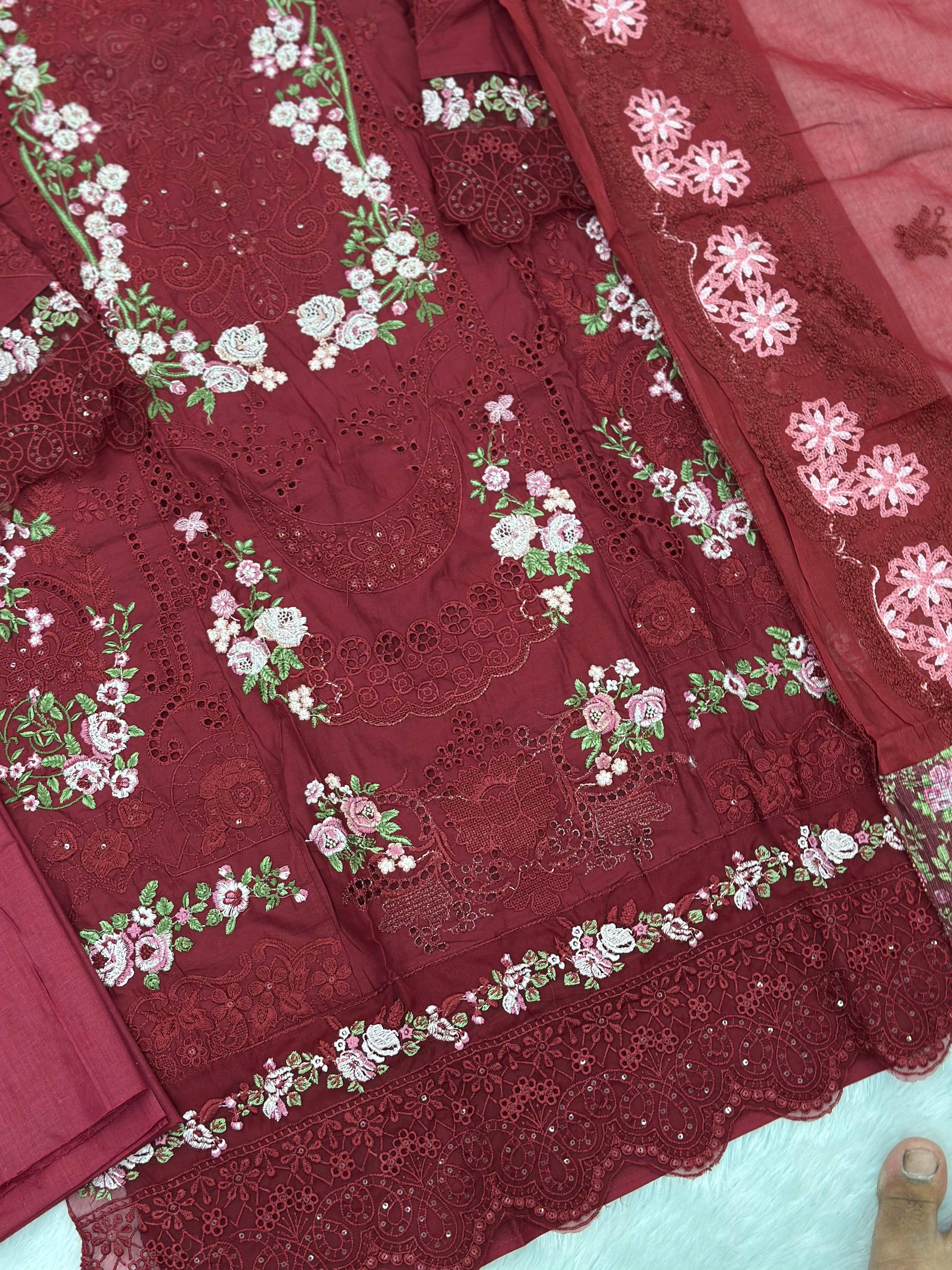 845 Elaf Pakistani Unstitched Lawn Suit