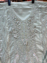 1488 Pakistani Unstitched Party Wear - Pista Green