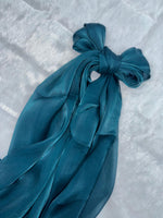 601 Organza Hijab - Turquoise Blue