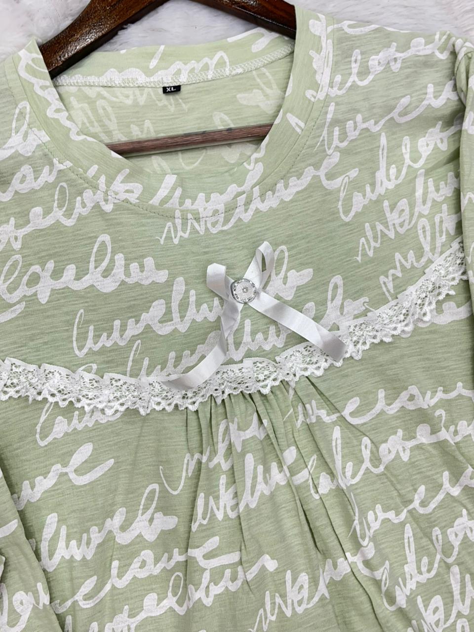 1348 Korean Bow Night Wear