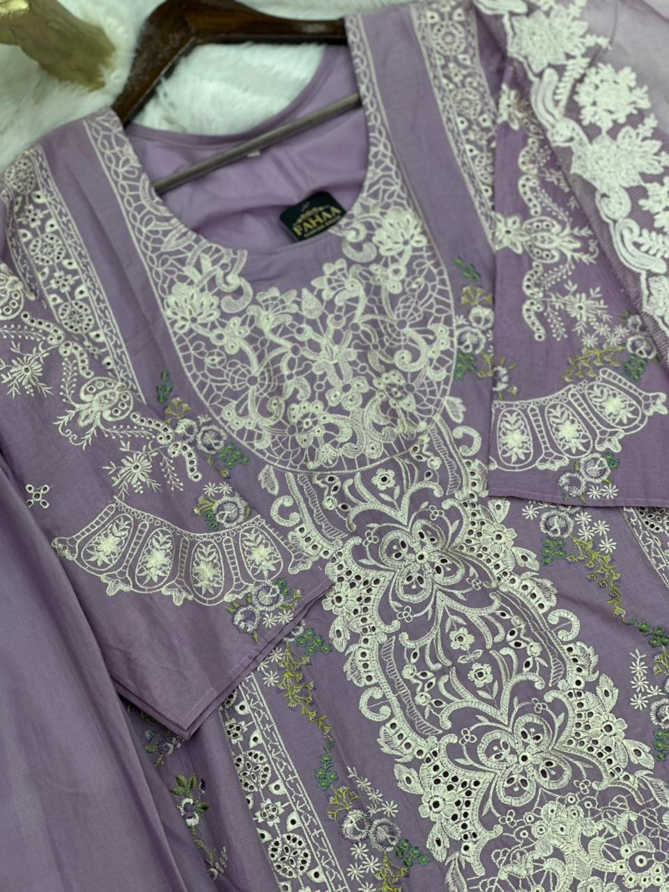 677 Pakistani Lawn Farshi Suit