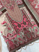 852 Readymade Pakistani Floral Embroidery Lawn Suit