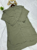 691 Casual Top - Olive Green