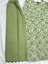 682 Pakistani Lawn Suit -  Green