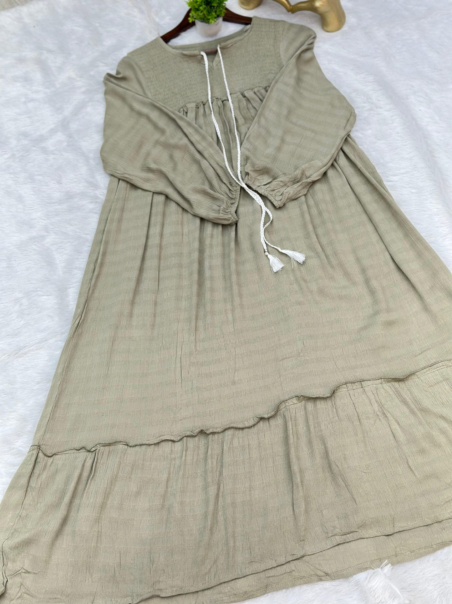 690 Casual Top - Olive Green