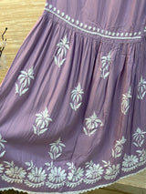615 Lucknowi Gharara Set | Lilac