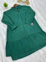 691 Casual Top - Dark Green