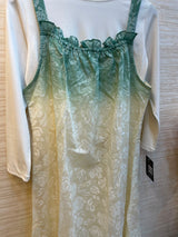 996 Floral Flare Coord Set - Sage Green