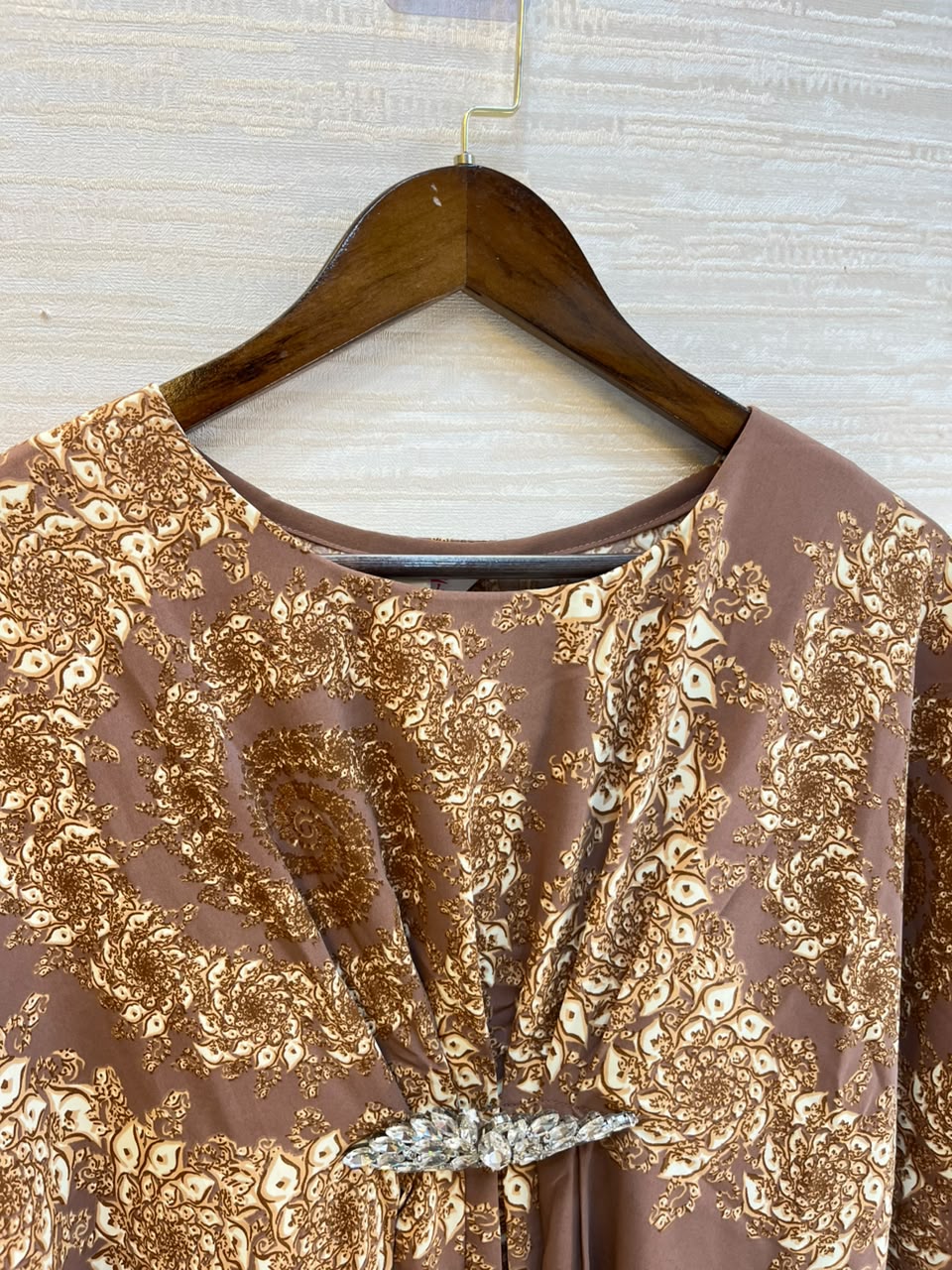 1201 Kaftan Coord Set - Mocha Brown