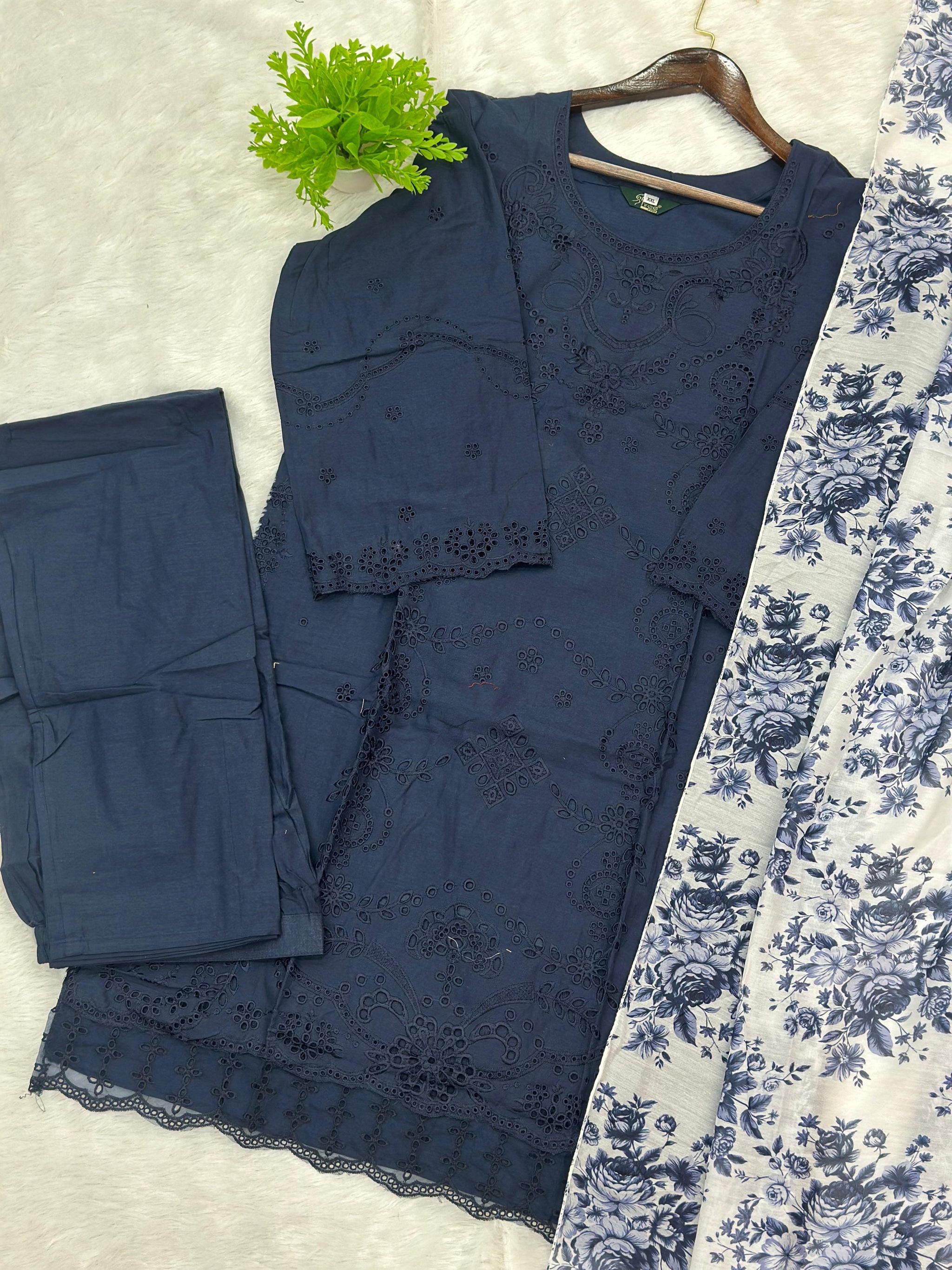768 Readymade Pakistani Chikankari Suit
