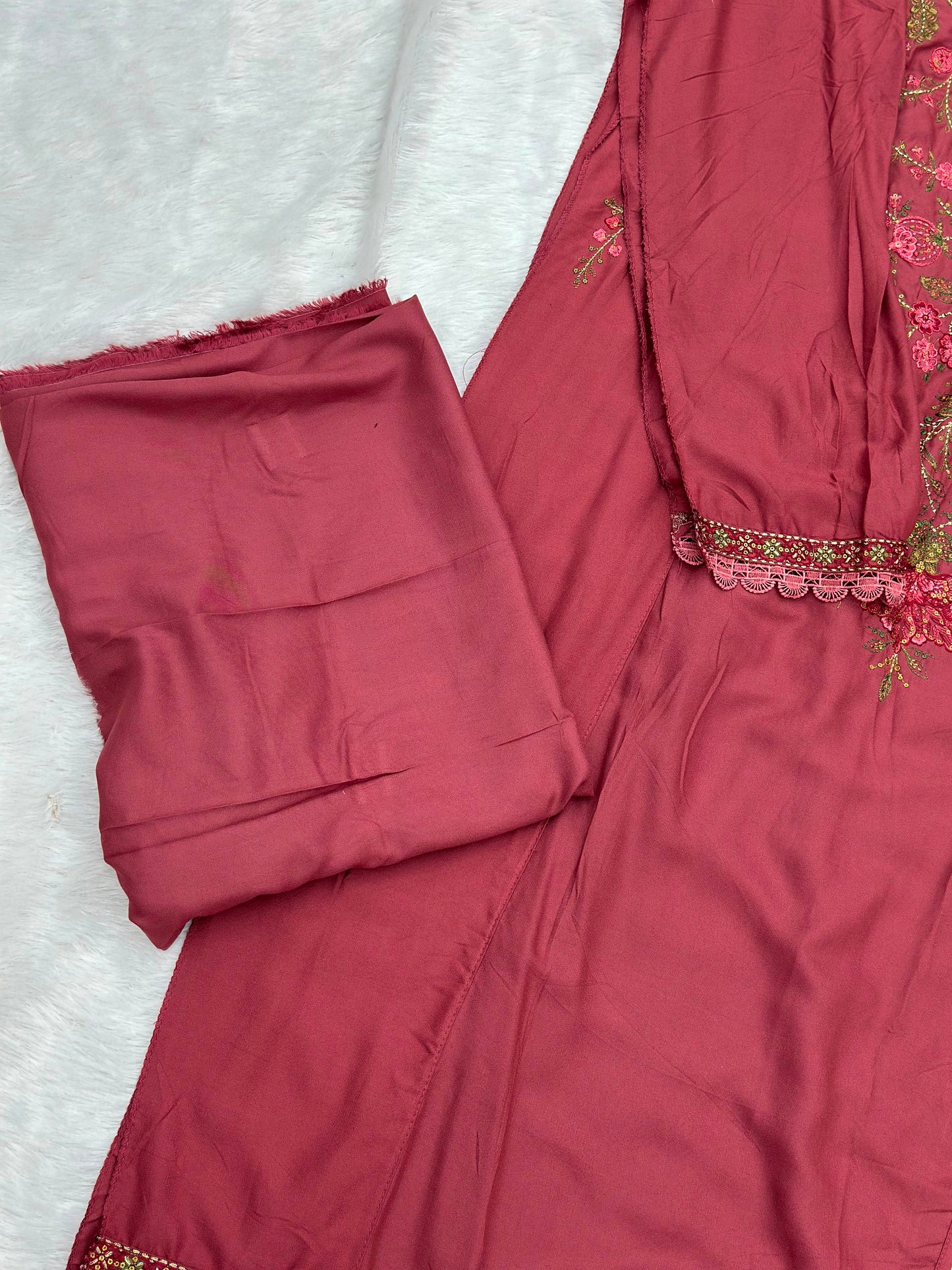 993 Unstitched Casual Lawn Suit