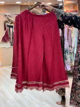 285 Noor-e-Khaas Husnara OG Gown - Vintage Rosewood