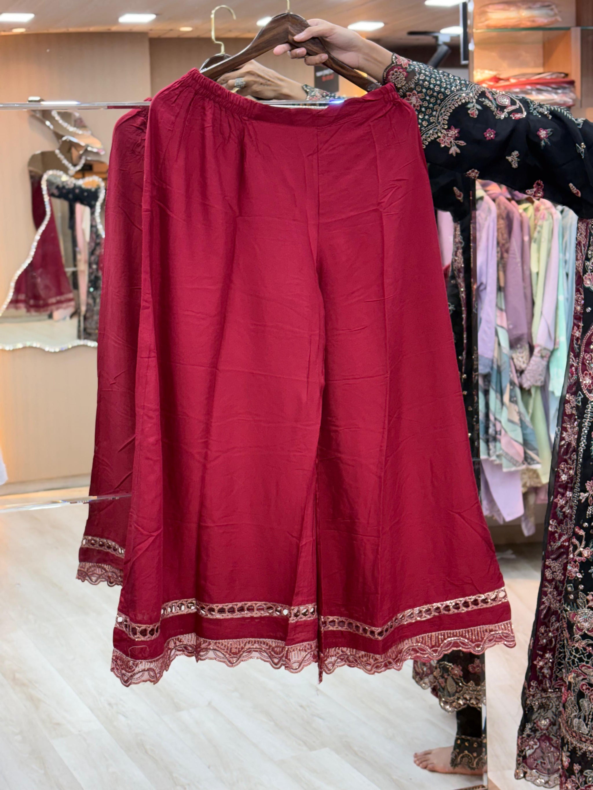 285 Noor-e-Khaas Husnara OG Gown - Vintage Rosewood